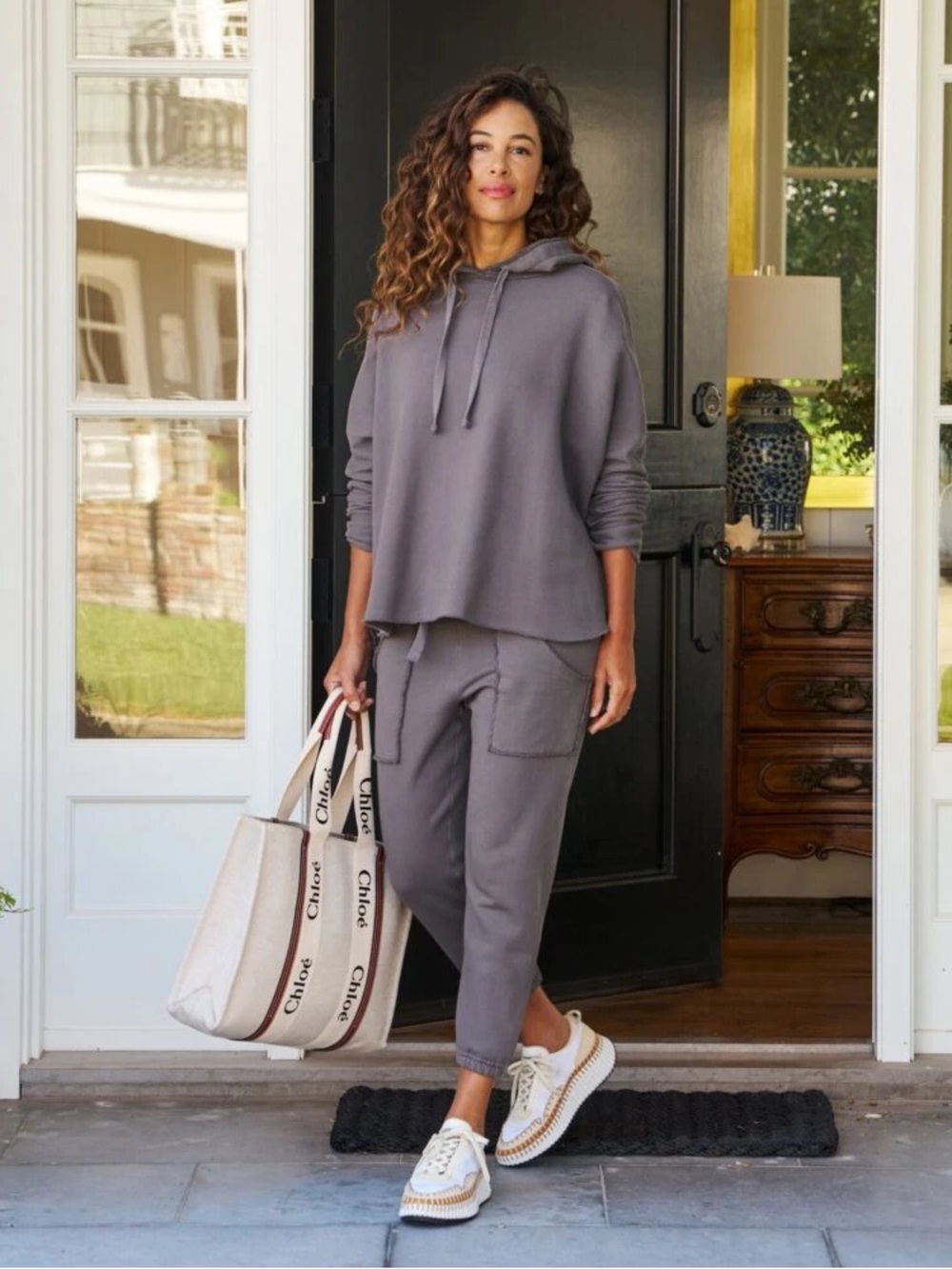 Frank & Eileen Venice Travel Set with Kane Hoodie, Joggers Sz Small in Elephant